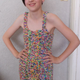 Illustration for article titled This Rainbow Loom Dress Can Be Yours for a Mere $290,000